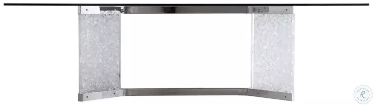 Andorra Chrome And Silver Dining Table