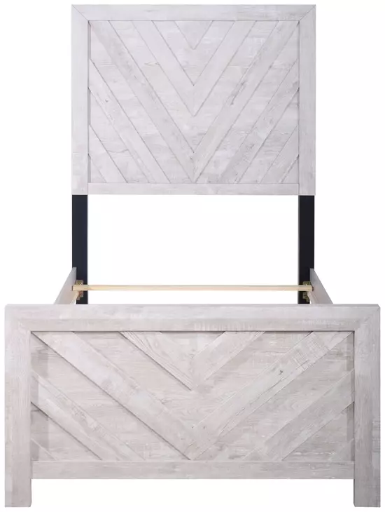 Biscayne Gray Twin Panel Bed