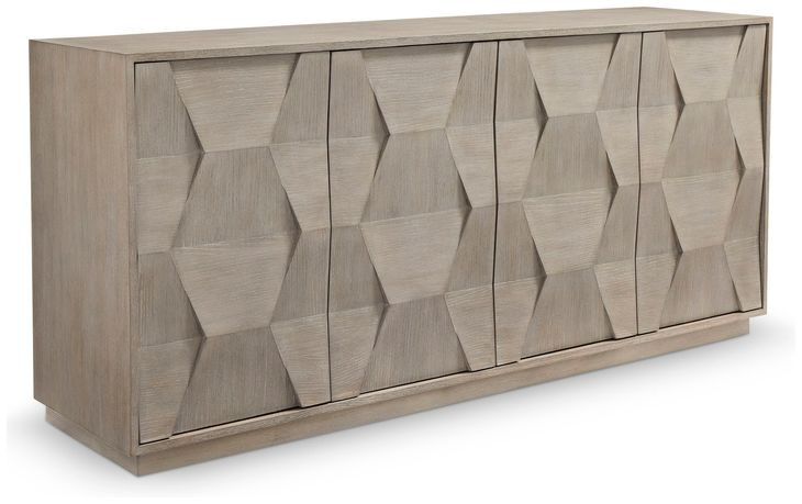 Linea Cerused Greige 74" Buffet