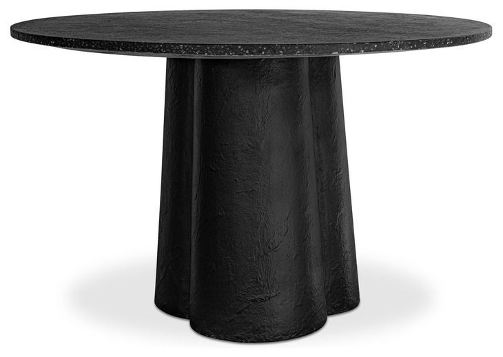 Mono Black 47" Round Dining Table