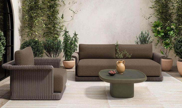 Manon Deep Green Outdoor Square Coffee Table