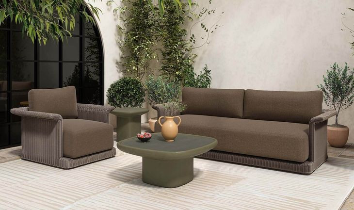 Manon Deep Green Outdoor Square Coffee Table