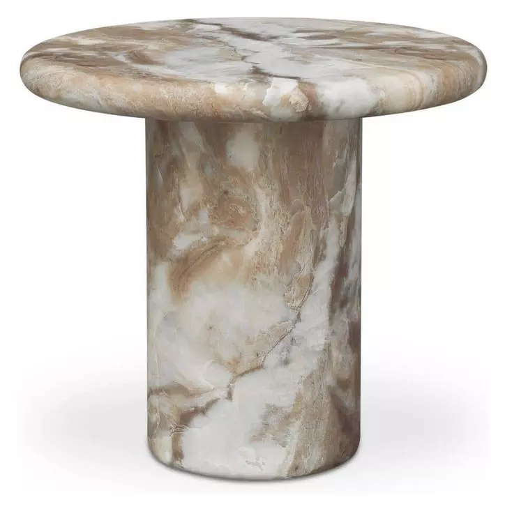 Frida Brown Outdoor Round Side Table
