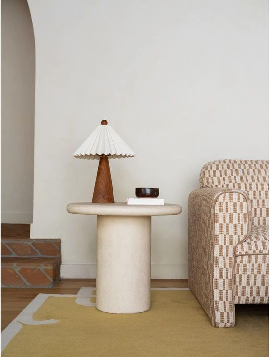 Frida Cream Outdoor Round Side Table