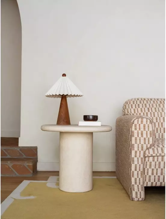 Frida Cream Outdoor Round Side Table