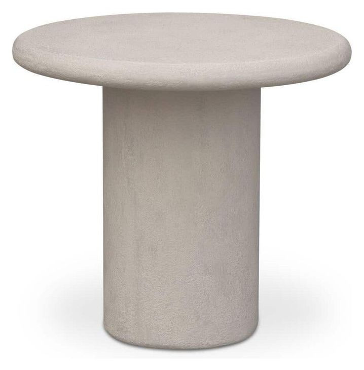 Frida Cream Outdoor Round Side Table