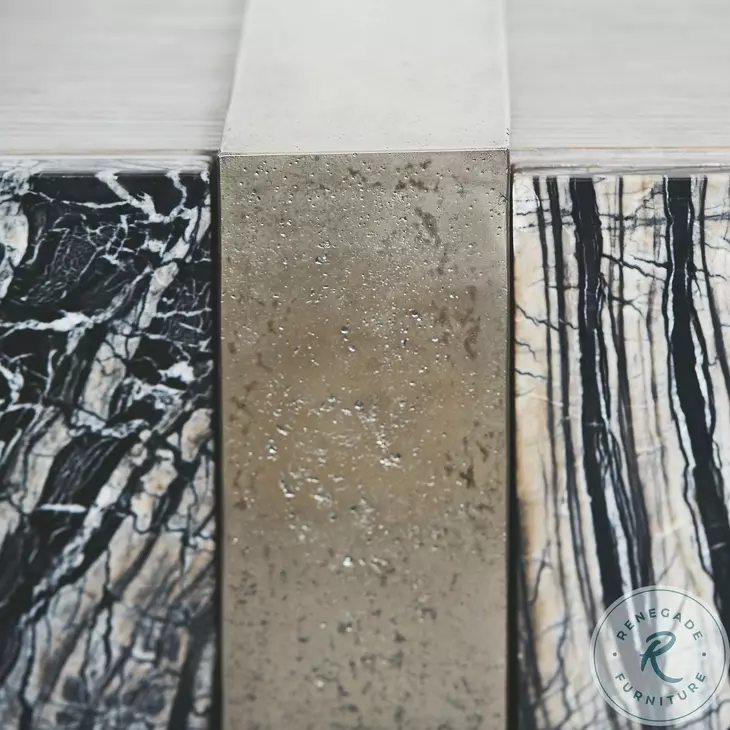 Linea Black Forest and Textured Graphite Entertainment Console