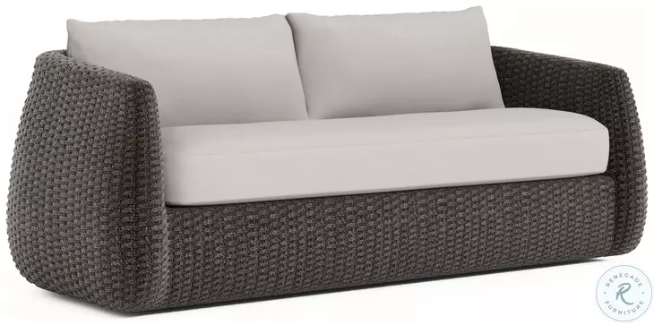 Sarene Dark Thatch And Beige Outdoor Sofa