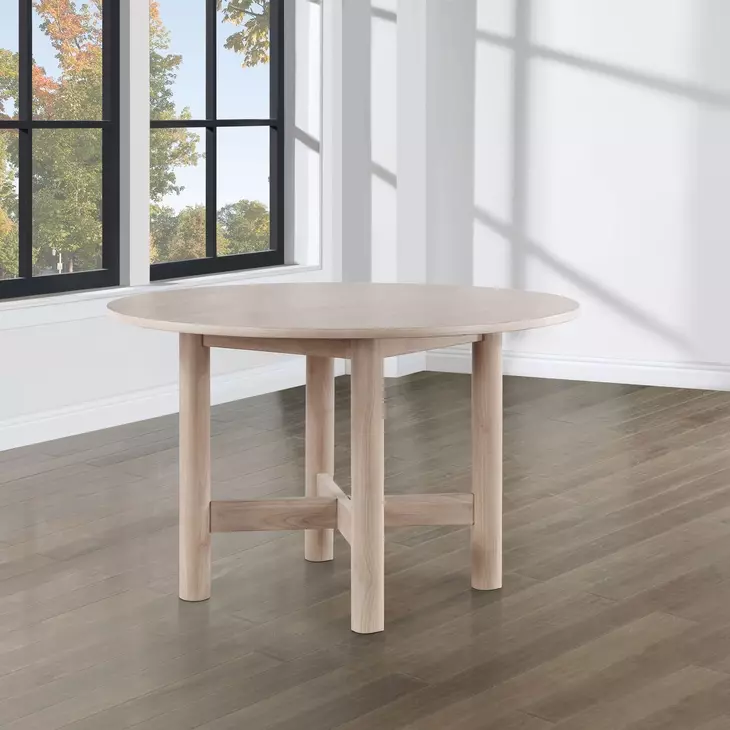 Gabby Light Brown 48" Round Dining Table