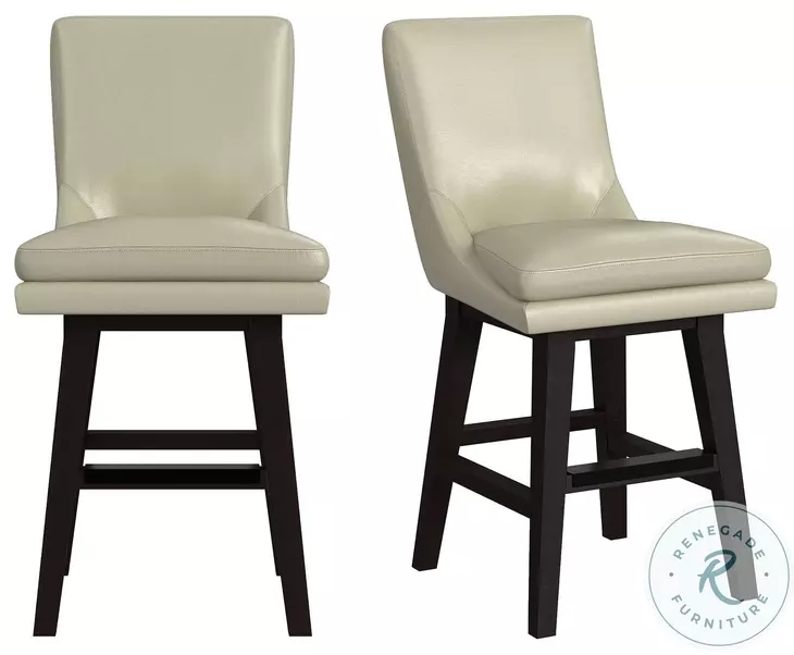 Charlie Beige Counter Height Stool Set Of 2