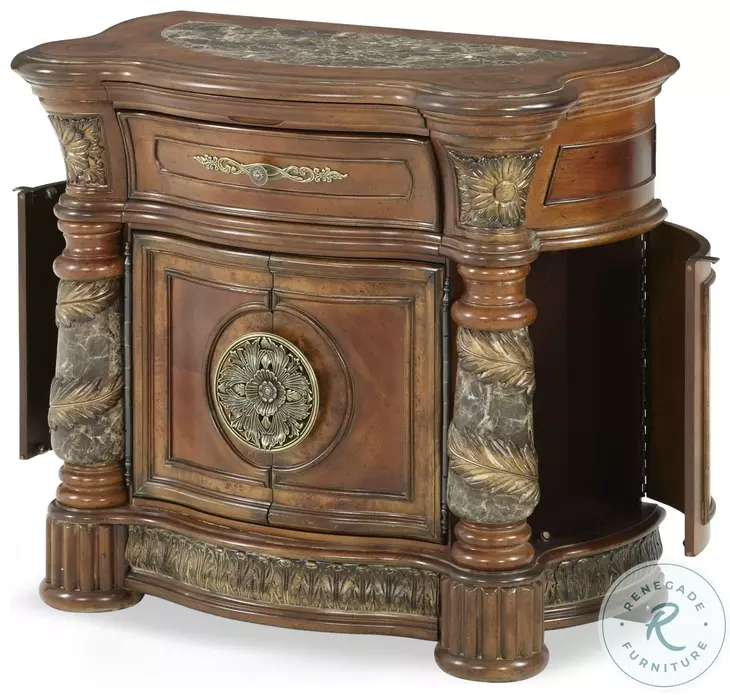 Villa Valencia Classic Chestnut Bedside Chest From Home Gallery