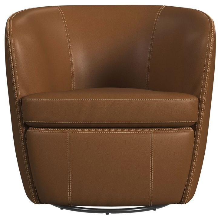 Zenith Tan Upholstered Swivel Chair