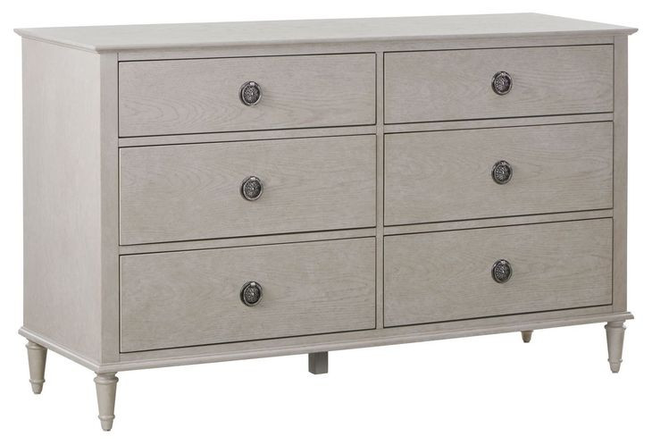 Zest Beige 6 Drawer Dresser