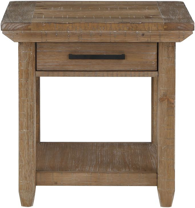 Riverdale Brown Rectangular End Table