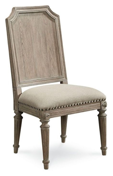 Arch Salvage Mills Brown Upholstered Dining Side Chair Set of 2