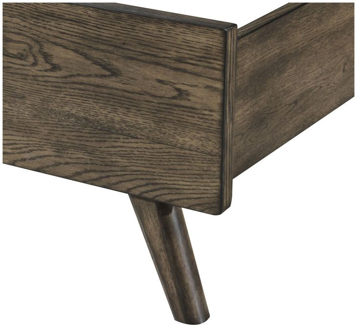 Rex Walnut King Panel Bed