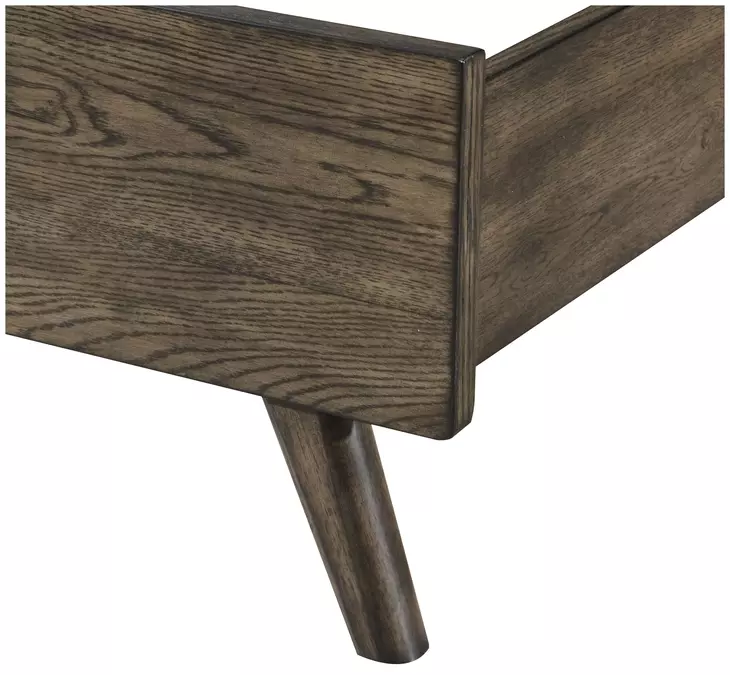 Rex Walnut King Panel Bed