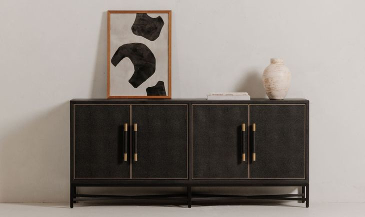 Mako Black 4 Door Sideboard