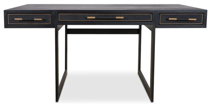 Mako Black 63" Writing Desk