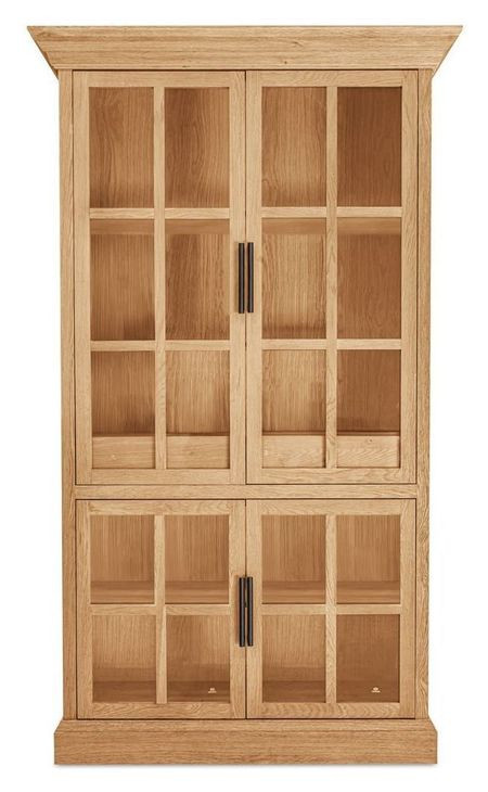 Raymond Natural 4 Glass Door Tall Cabinet