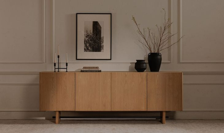 Madison Natural 4 Door Sideboard