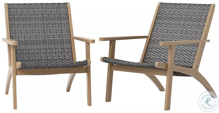 Radius Gray Performance Fabric Outdoor Patio Arm Chair Set Of 2