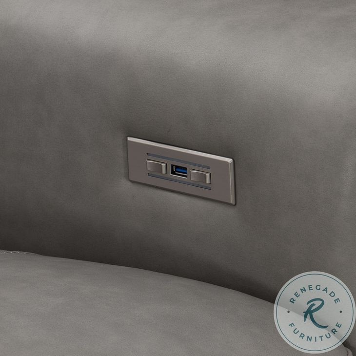 Lioni Mocha 93" Sofa with USB Charging