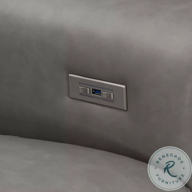 Lioni Mocha 93" Sofa with USB Charging