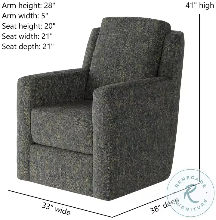 Diva Berber Indigo Swivel Glider