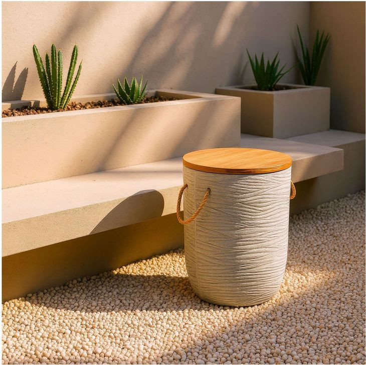 Foret Beige Performance Fabric Arm Chair