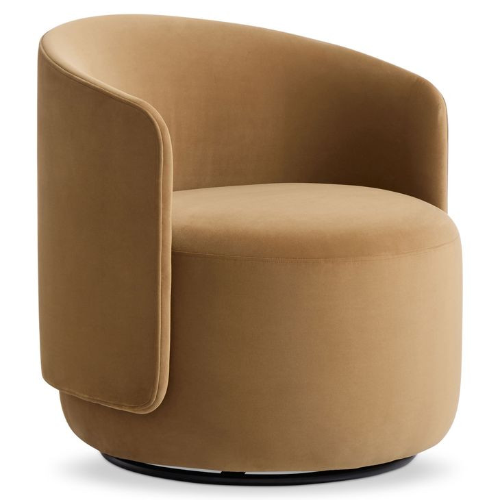 Crosby Tan Upholstered Swivel Chair