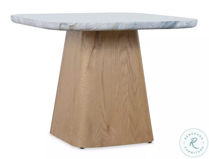 Mercantile Natural Oak And Quartz Stone Top Hudson Low Nesting Table
