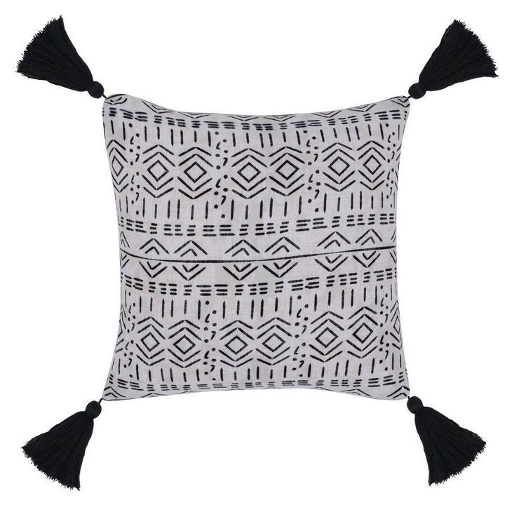 Indoor and Outdoor Zambia Cream Square Accent Pillow