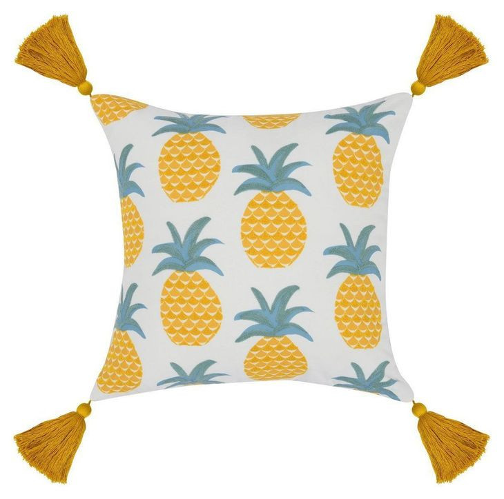 Indoor and Outdoor Sonoma Yellow Square Accent Pillow