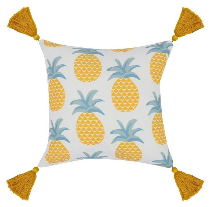 Indoor and Outdoor Sonoma Yellow Square Accent Pillow