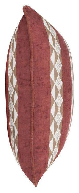Terranea Delray Clay Red and Brown Square Accent Pillow