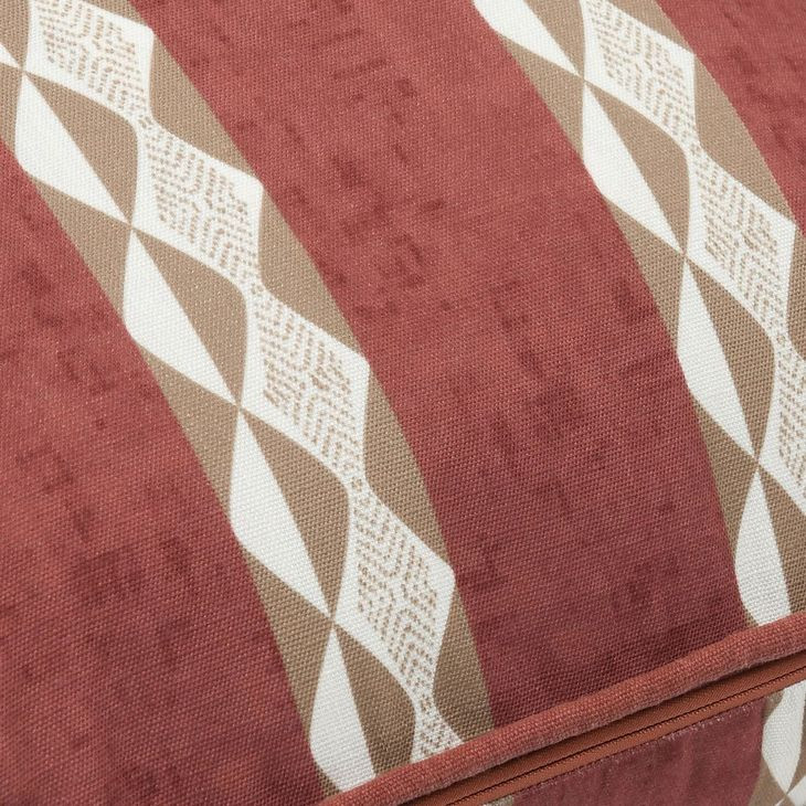 Terranea Delray Clay Red and Brown Square Accent Pillow