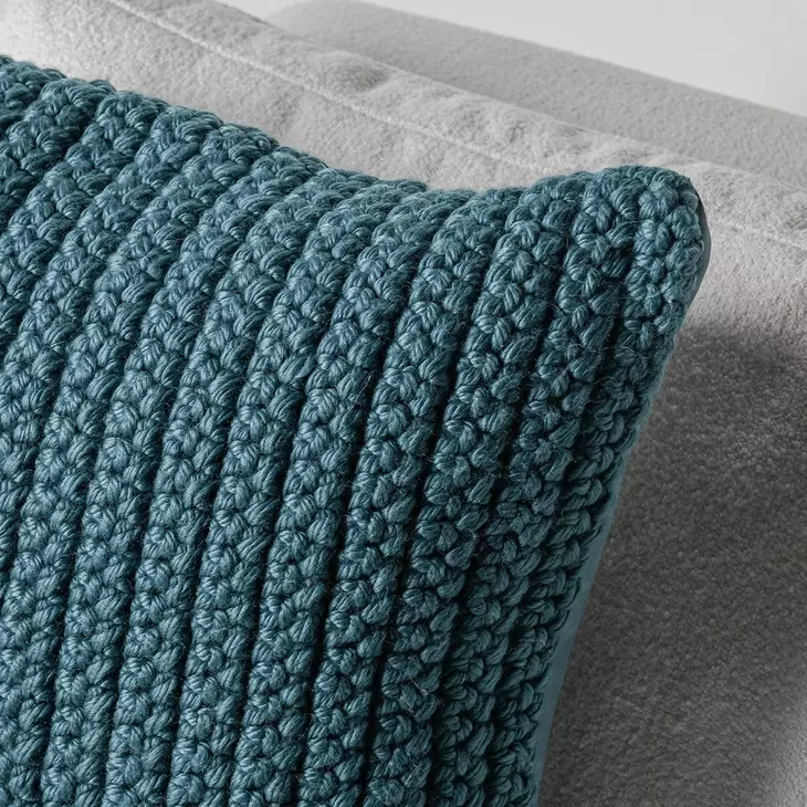 Prism Ocean Blue Square Accent Pillow Set of 2