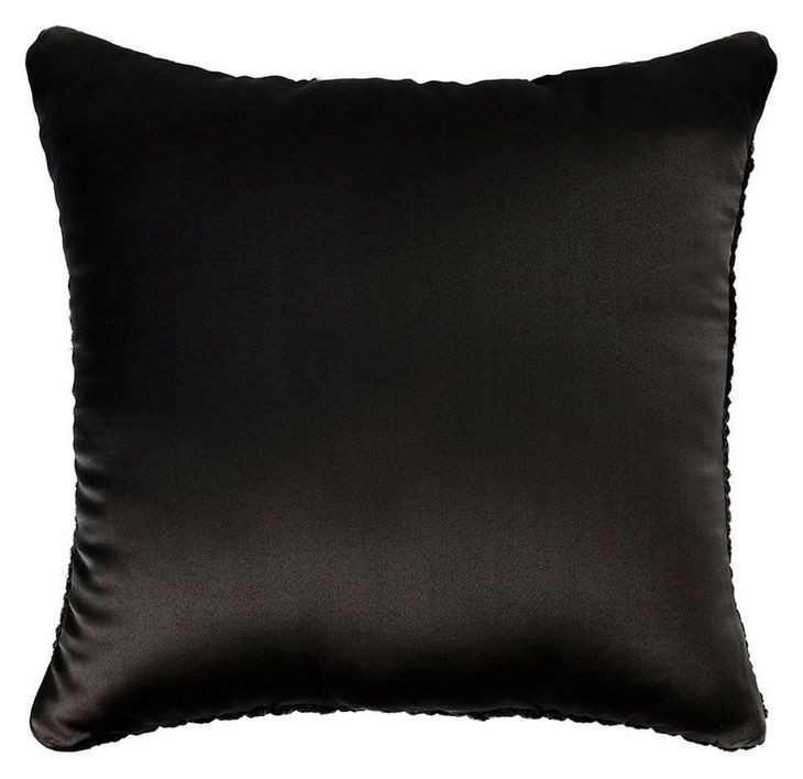Prism Black Square Accent Pillow
