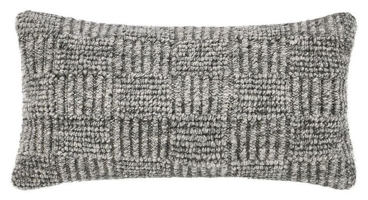 Shades Vico Gray Rectangular Accent Pillow