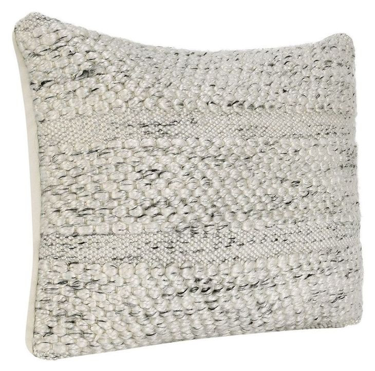 Shades Ford Ivory and Gray Rectangular Accent Pillow