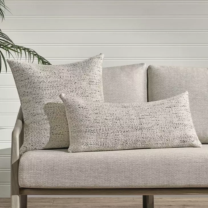 Shades Stella Ivory Square Accent Pillow Set of 2