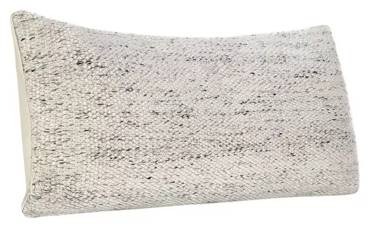 Shades Stella Ivory and Gray Rectangular Accent Pillow