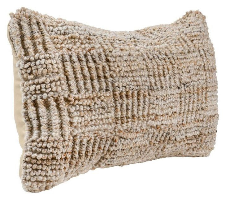 Shades Vico Caramel and Beige Rectangular Accent Pillow