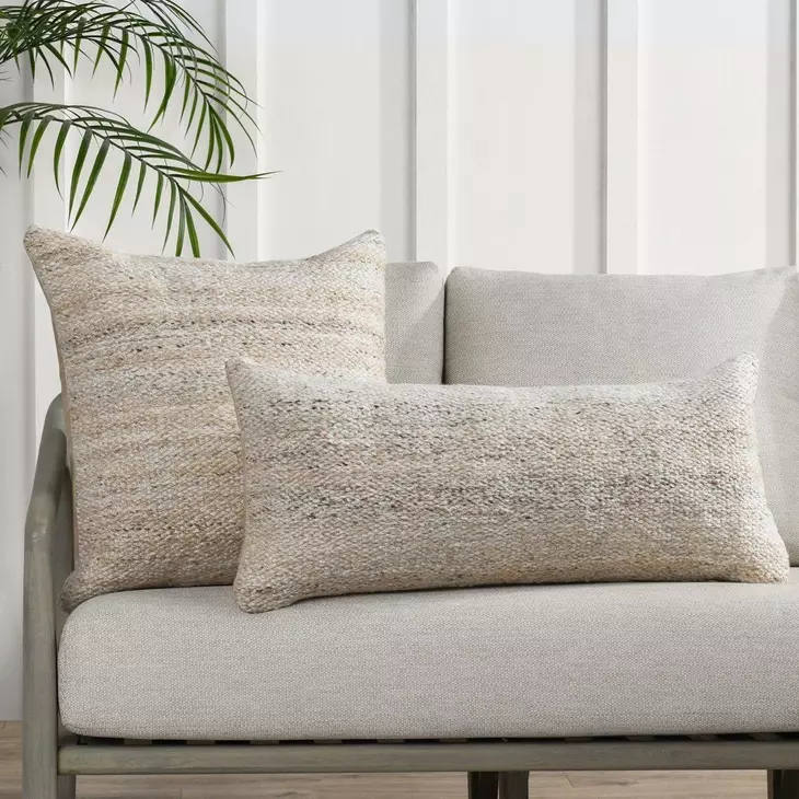 Shades Stella Caramel Square Accent Pillow Set of 2