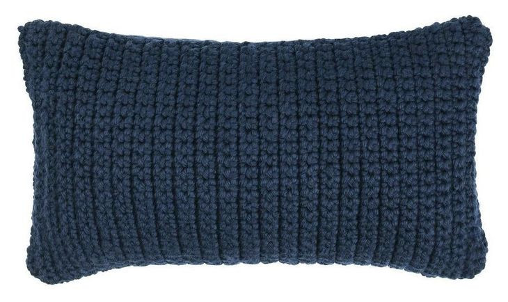 Prism Navy Blue Rectangular Accent Pillow