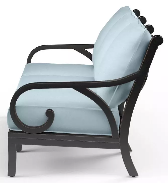 Monterey Canvas Skyline 81" Outdoor Sofa with Self Welt