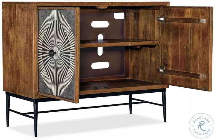 Mercantile Medium Natural Wood Two Door Chest