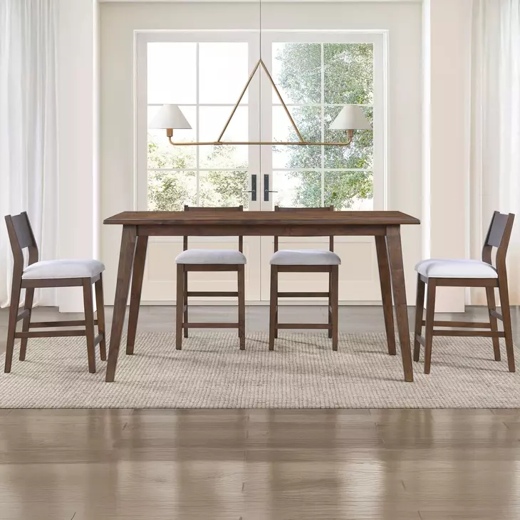 Canton Brown Counter Height Dining Room Set