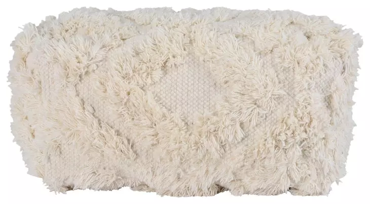 Poufs Luma Cream Square Accent Pouf